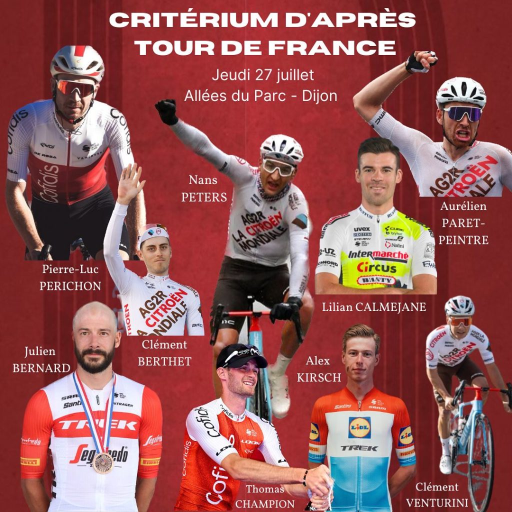 Critérium d'après Tour de France 2023 aux Allées du Parc à Dijon