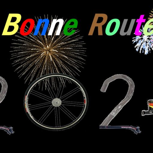 Bonne année 2024 avec des pièces de vélo