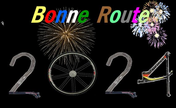 Bonne année 2024 avec des pièces de vélo