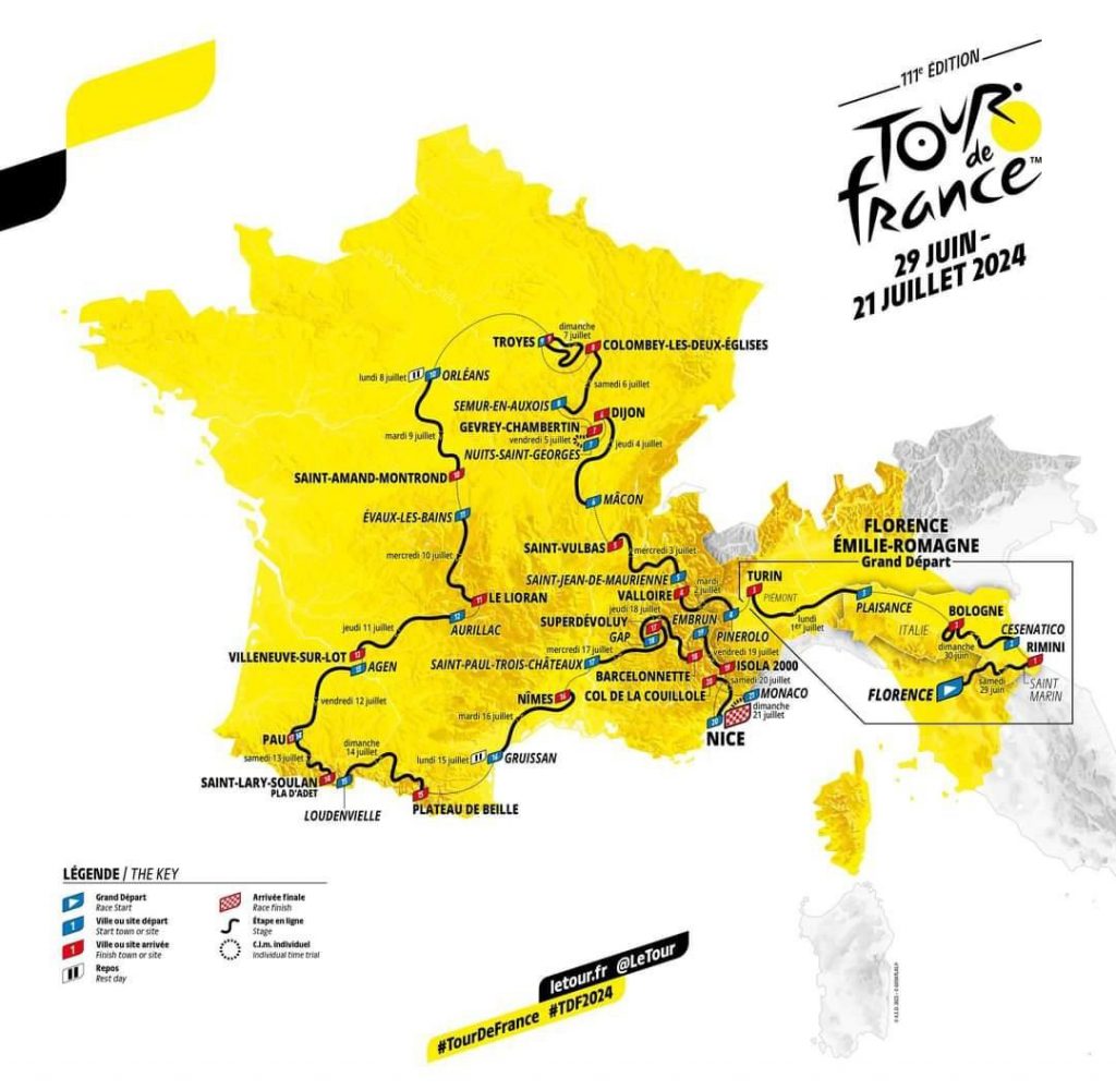 Carte TDF 2024