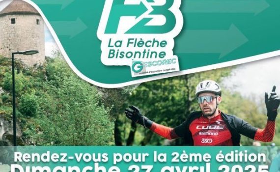 Affiche de la cyclosportive "La Flèche Bisontine 2025"
