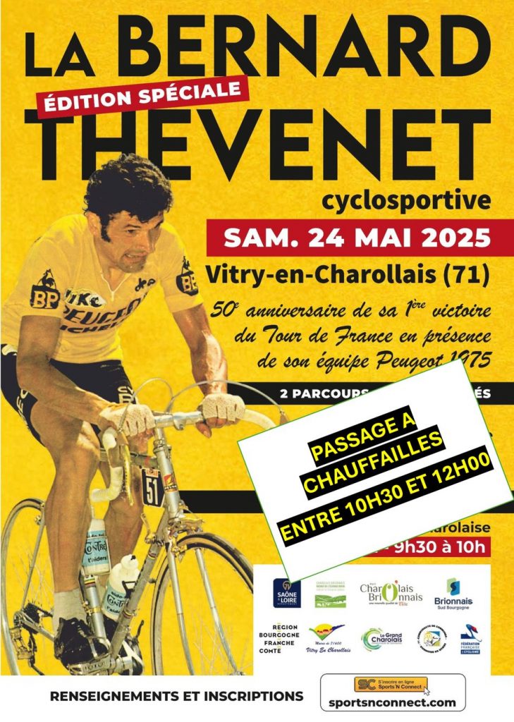 Affiche de la cyclosportive La Bernard Thevenet 2025