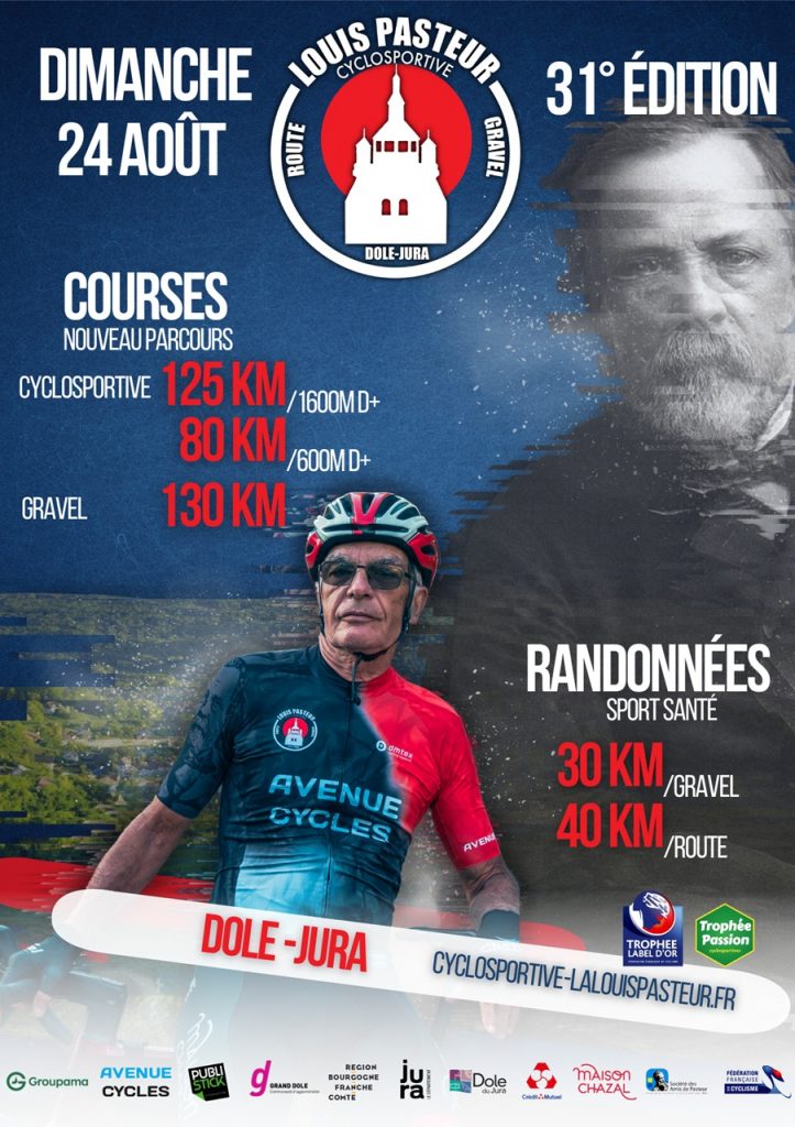 Affiche de la Cyclosportive La Louis Pasteur 2025