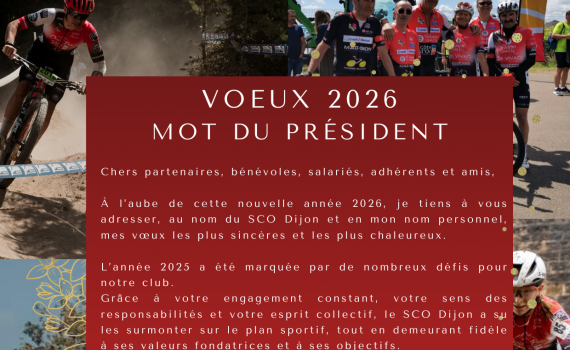 Affiche des voeux du président du SCO Dijon